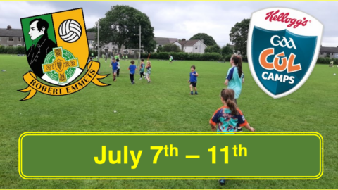 📆 Robert Emmets Cúl Camp – Save the Date! 📆