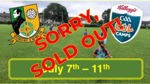 Robert Emmets Cúl Camp – SOLD OUT!