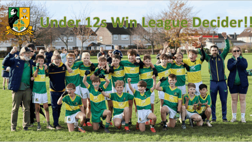 💚💛🏆 U12s Crowned League Champions! 🏆💚💛